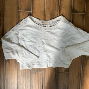 White Mesh Hollister long sleeve